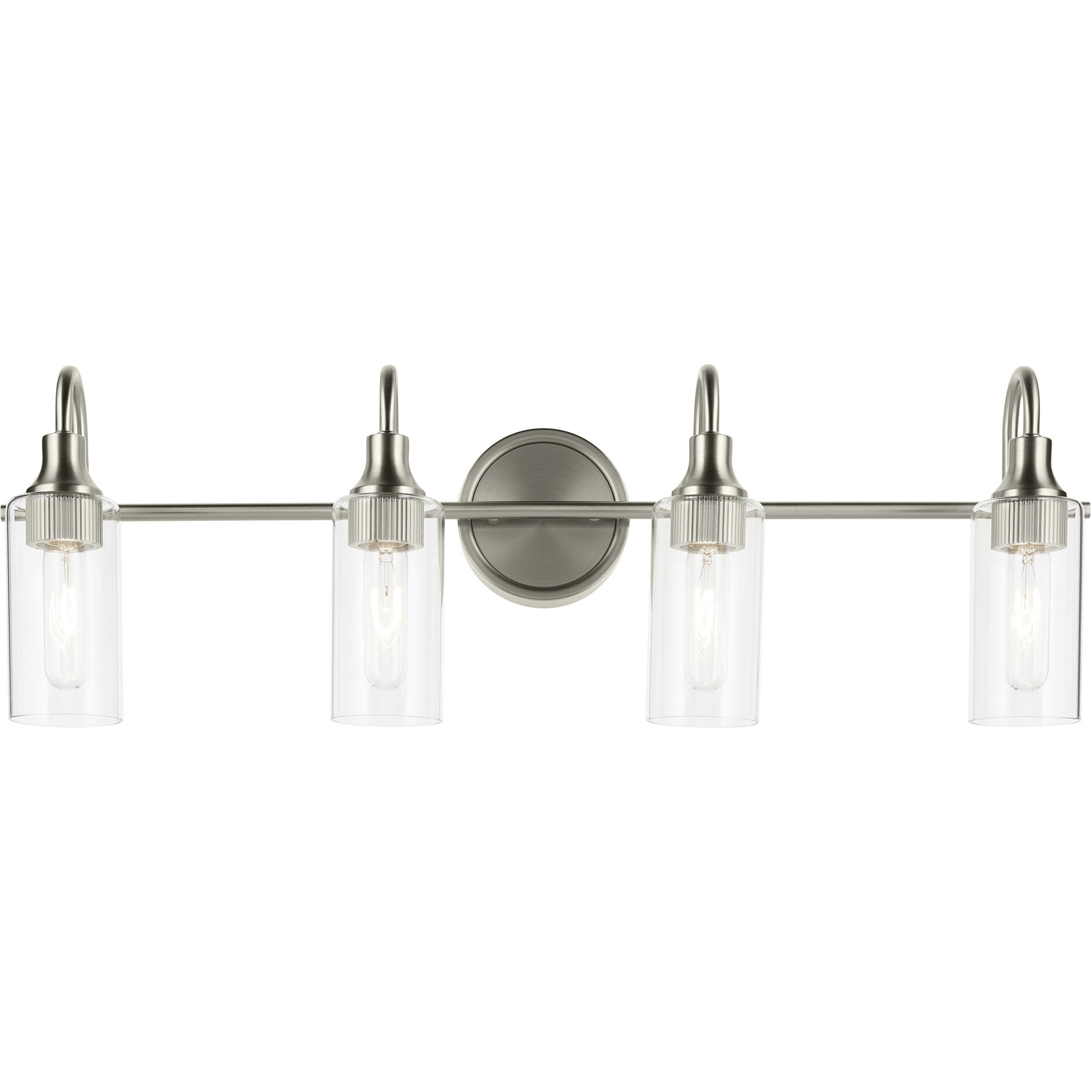 Kavi 4 Light 31.5 inch Brushed Nickel Vanity Light Wall Light