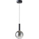 Modella LED 7.87 inch Black Pendant Ceiling Light