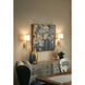 Maya Sconce Wall Light in Aged Brass
