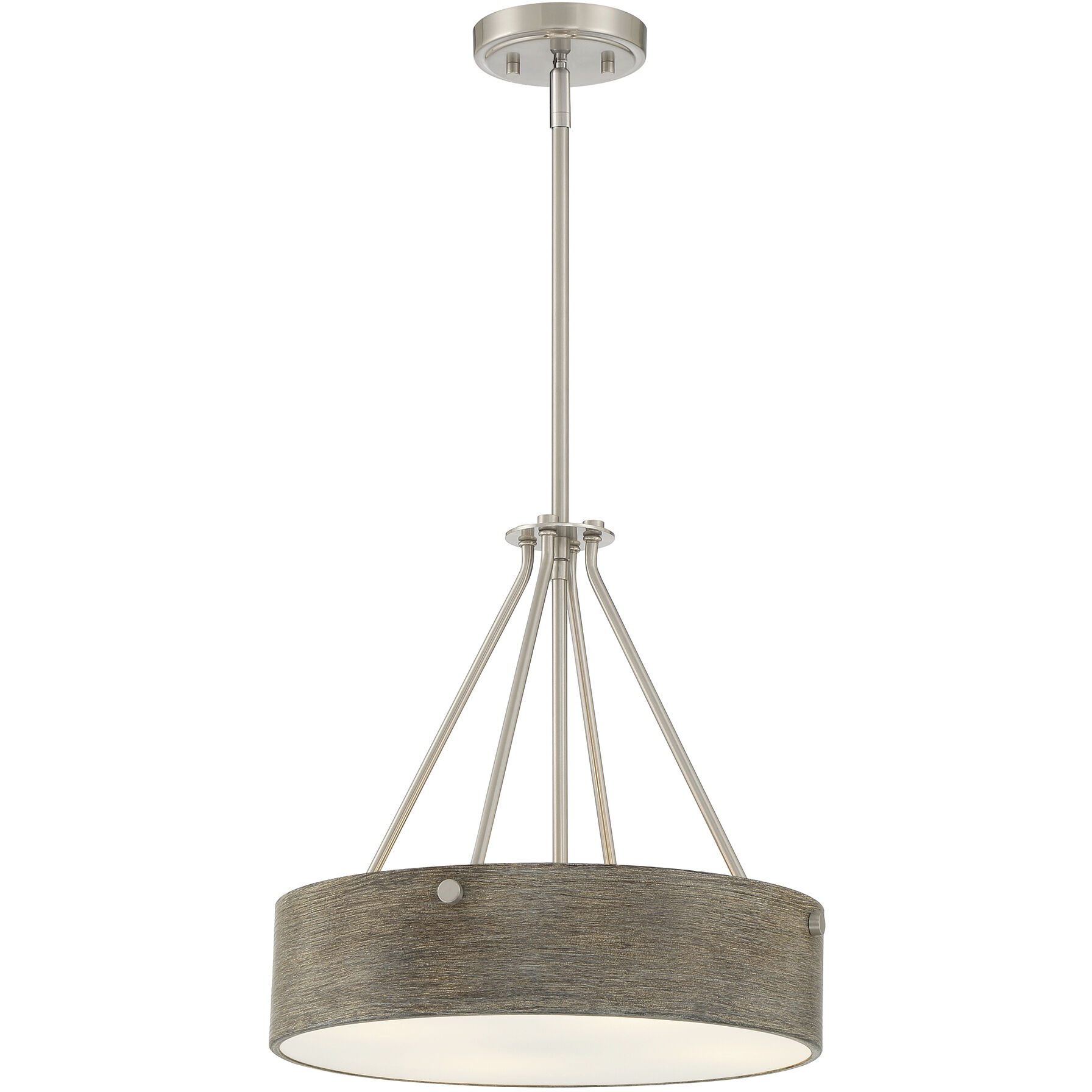 Erba 3 Light 16 inch Brushed Nickel Pendant Ceiling Light