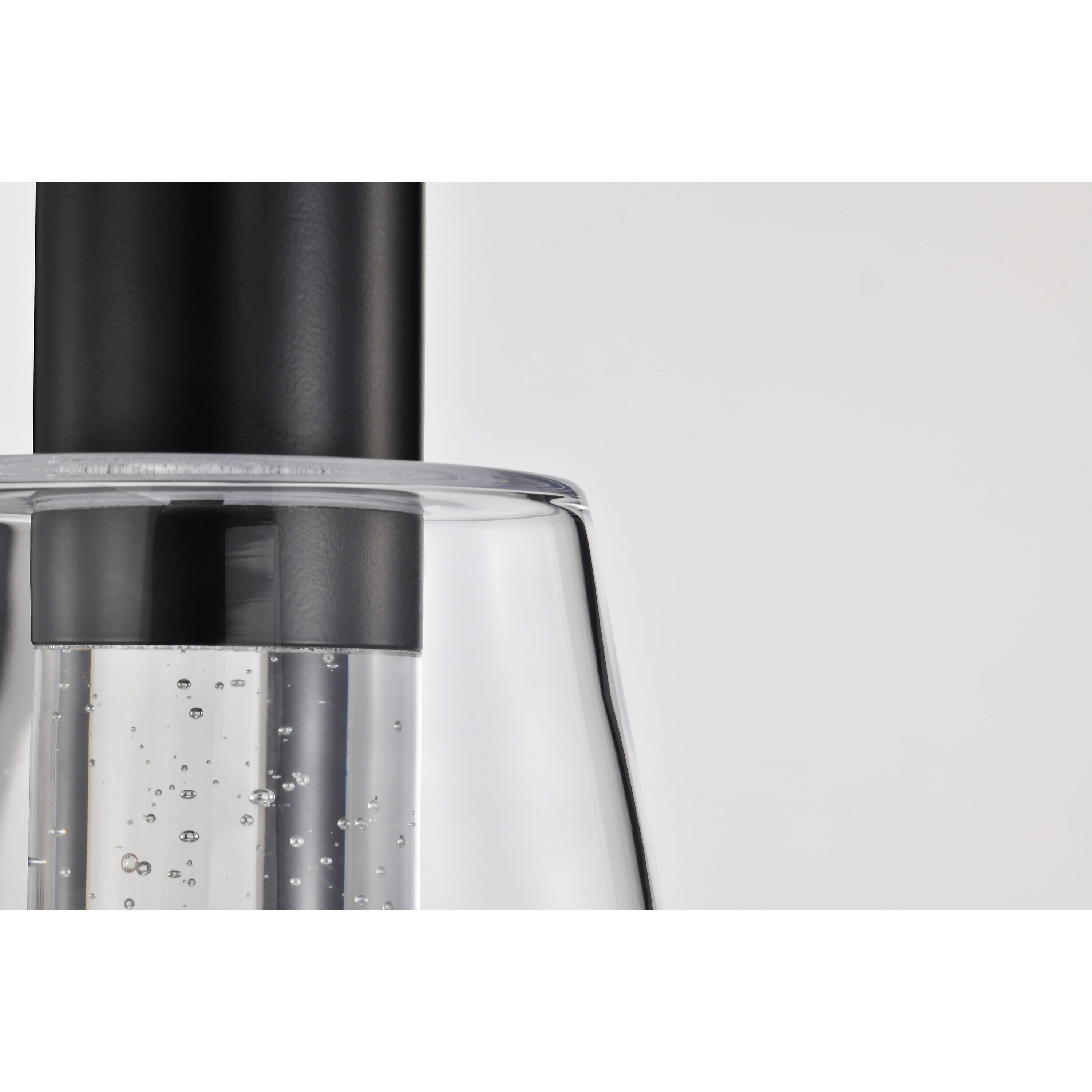 Aura LED 7.25 inch Matte Black Pendant Ceiling Light