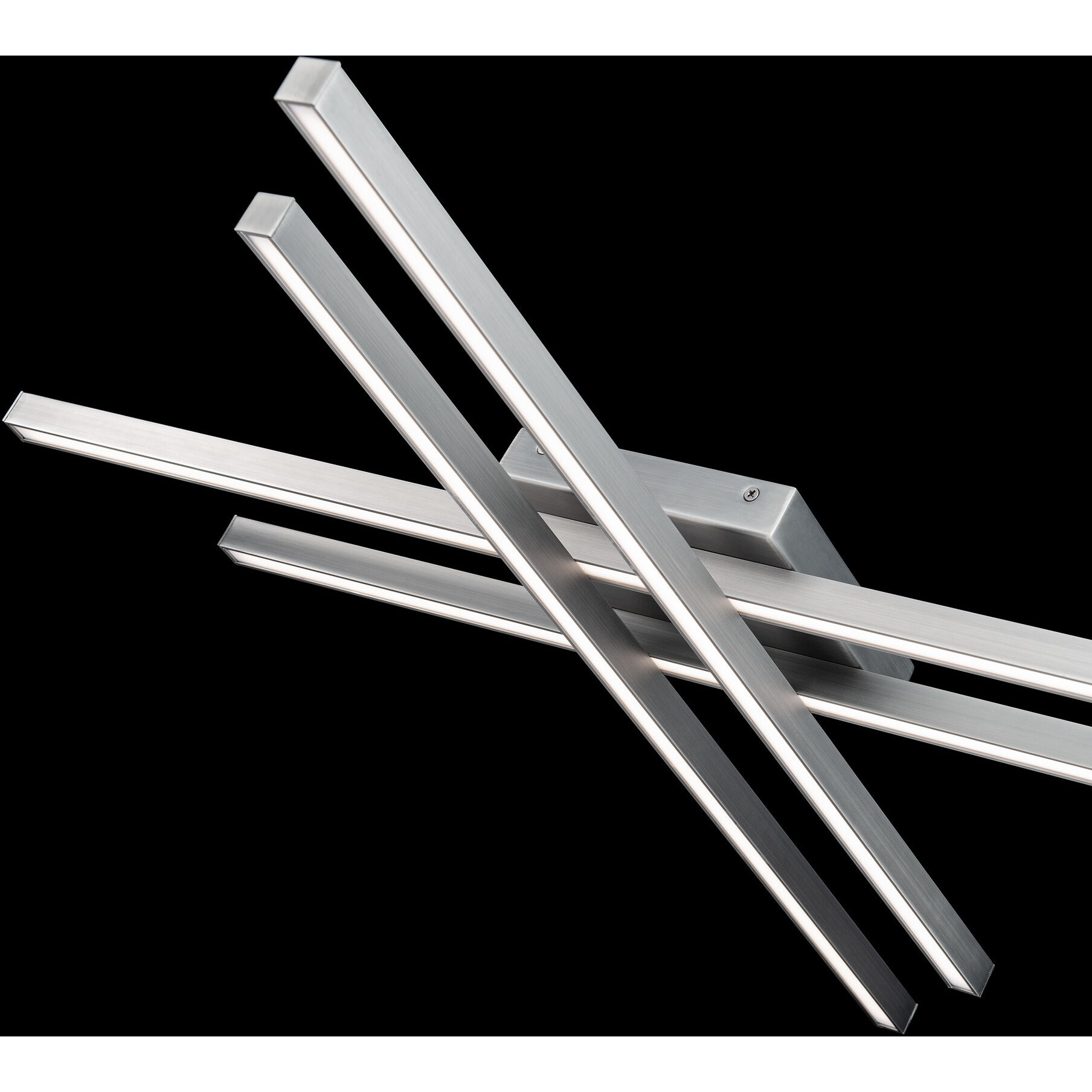 Parallax LED 42 inch Brushed Nickel Flush Mount Ceiling Light, dweLED