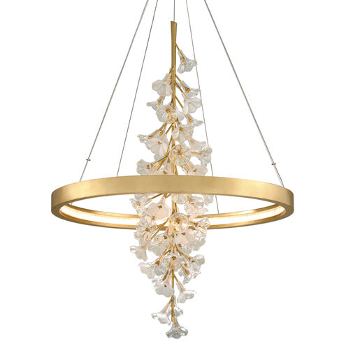 Jasmine LED 36 inch Gold Leaf Pendant Ceiling Light