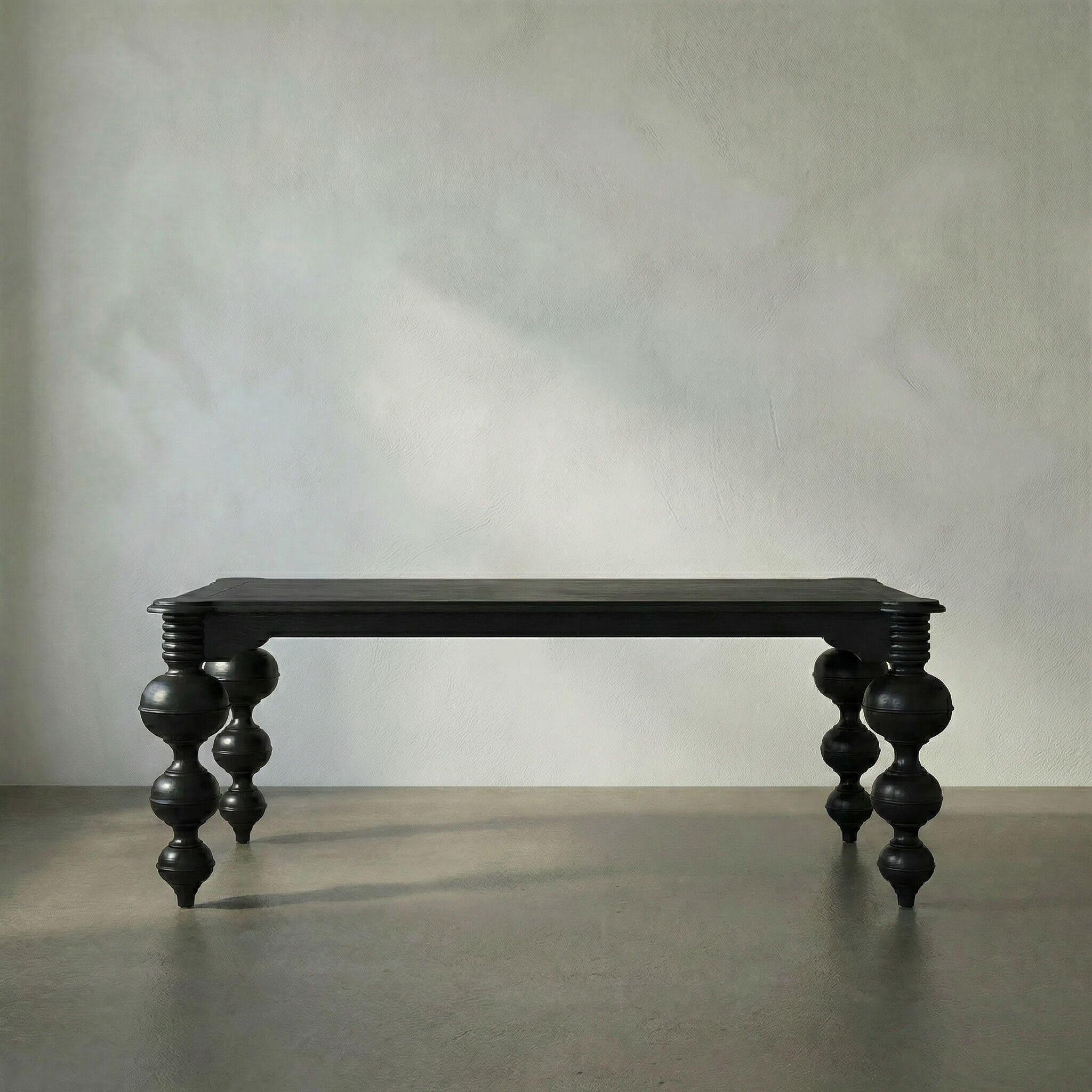 Claudio 99 X 54 inch Hand Rubbed Black Dining Table