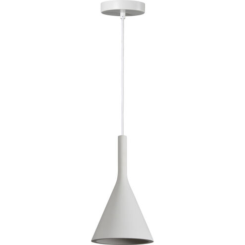 Hottah 1 Light 6.5 inch White Pendant Ceiling Light