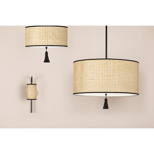 Dolores 3 Light 24 inch Soft Black Pendant Ceiling Light