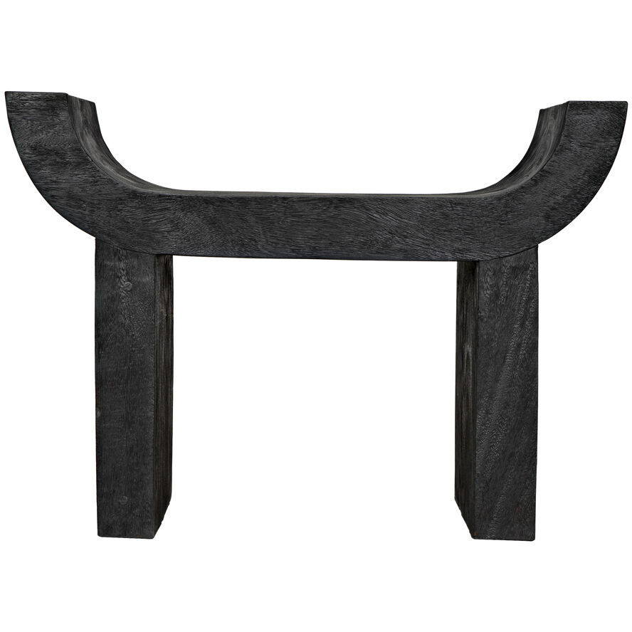 Kazuo 19.5 inch Burnt Black Stool