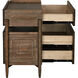 Savino 31 X 30 inch Dark Walnut Side Table