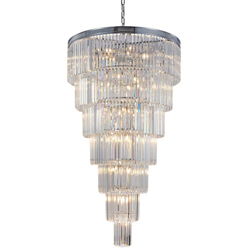 Canada 34 Light 36 inch Chrome Chandelier Ceiling Light