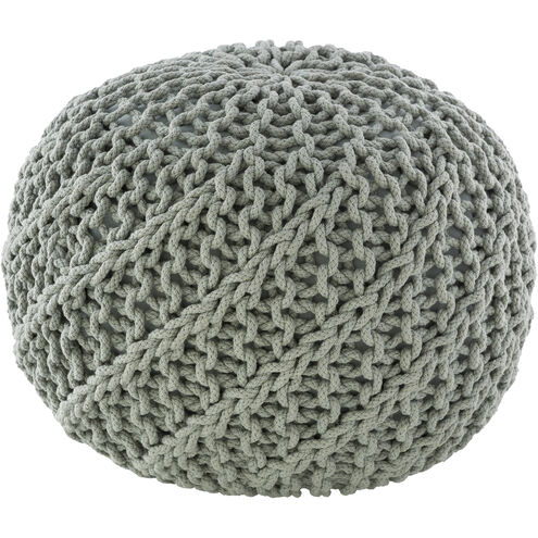 Malmo 14 inch Seafoam Pouf, Round