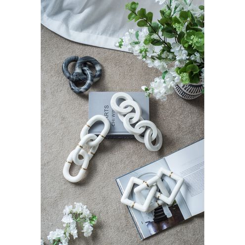 Anita White Marble Chain