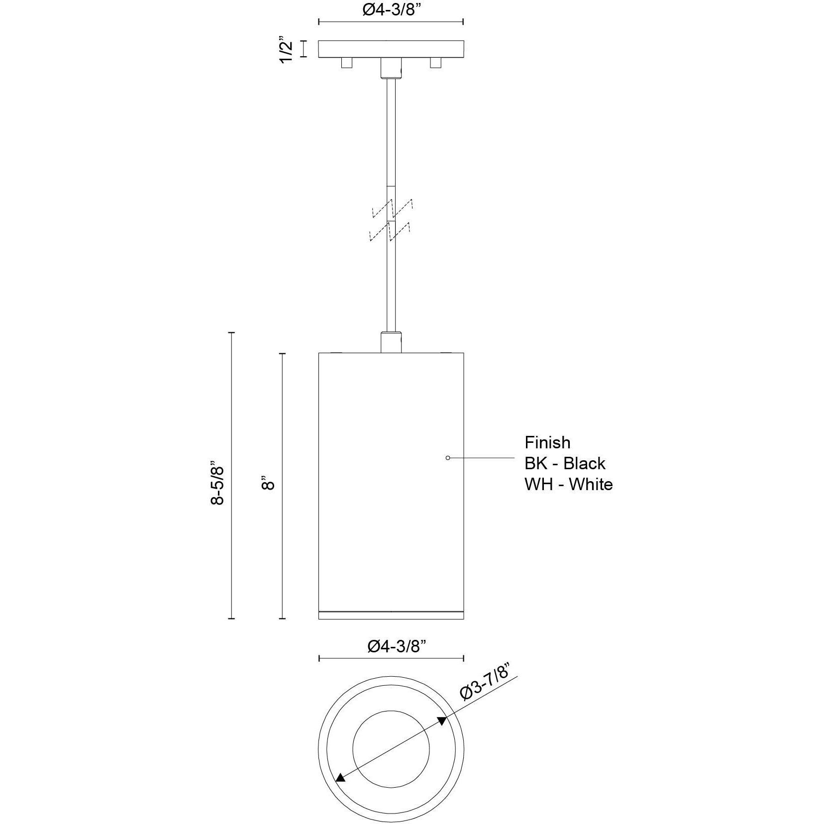Lorna Pendant Ceiling Light in White