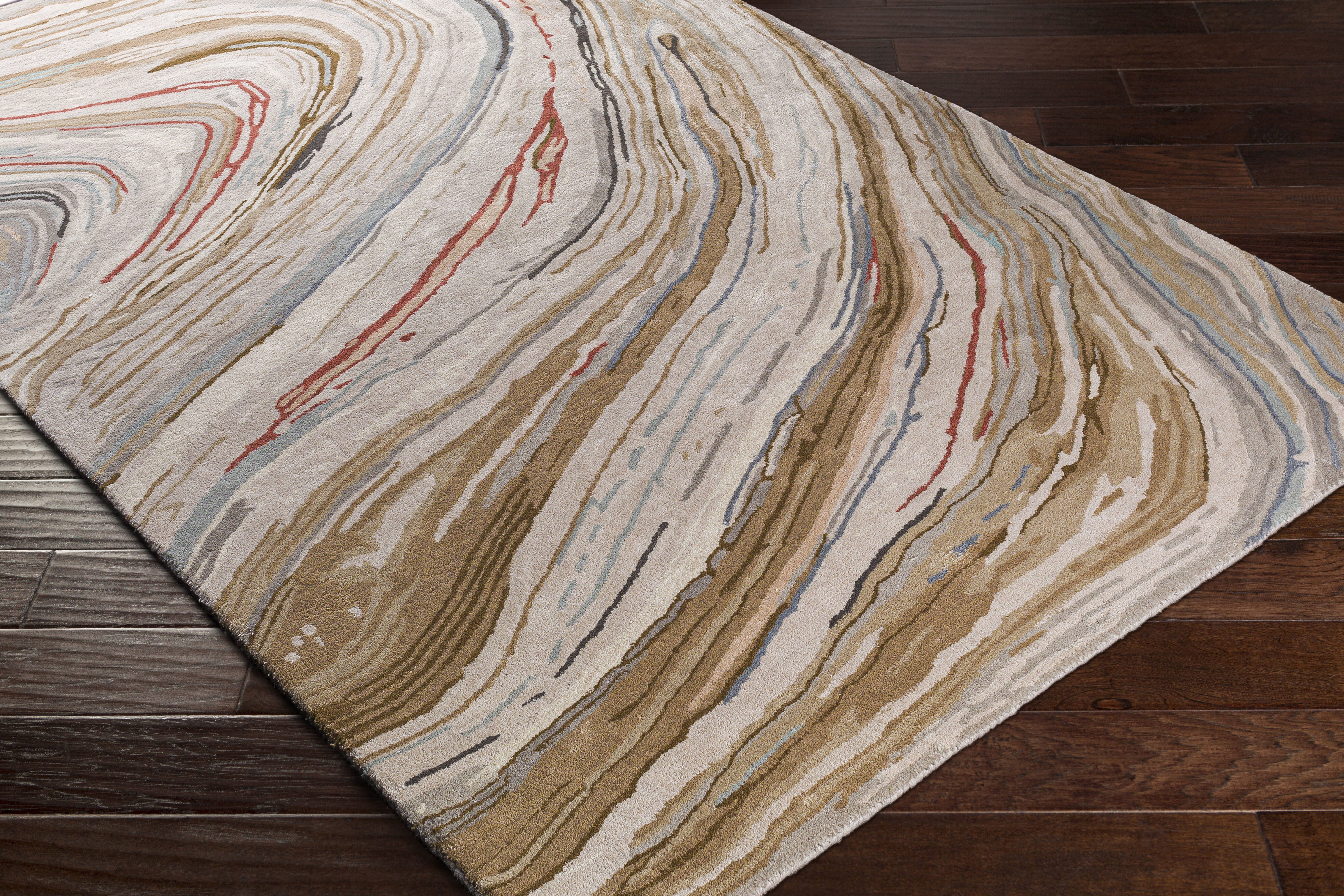 Kavita 96 X 96 inch Dark Brown Rug in 8 Ft Round, Round