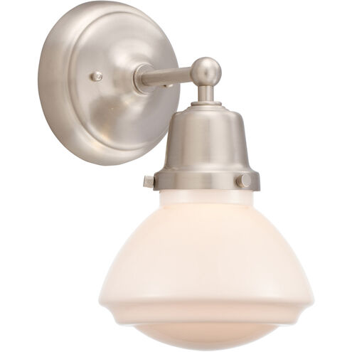 Aditi Olean 1 Light 6.75 inch Brushed Satin Nickel Sconce Wall Light, Aditi