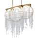 Forever Fantasia LED 48 inch Heirloom Gold Linear Pendant Ceiling Light