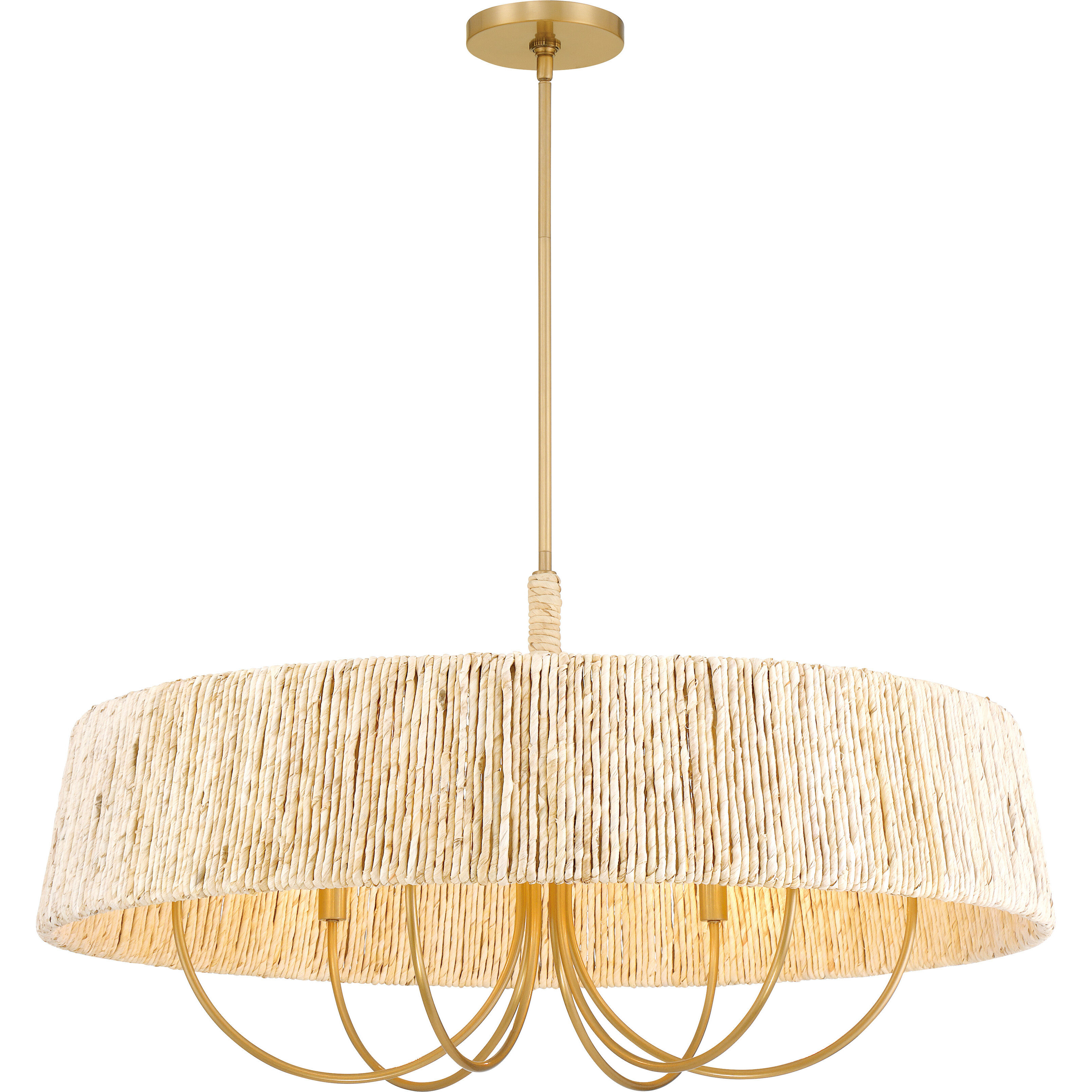 Hellia 6 Light 36 inch Legacy Brass Pendant Ceiling Light