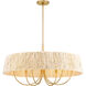 Hellia 6 Light 36 inch Legacy Brass Pendant Ceiling Light