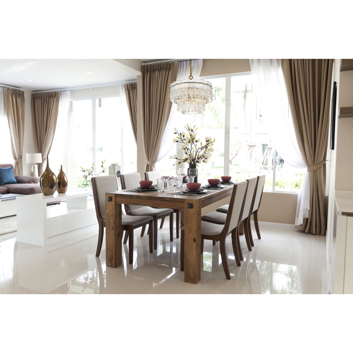 Emilia 4 Light 15 inch Satin Gold Pendant Ceiling Light