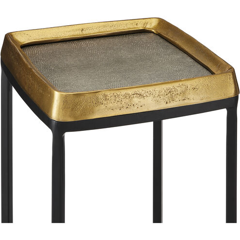 Tanay 22 X 12 inch Antique Brass and Graphite and Black Accent Table
