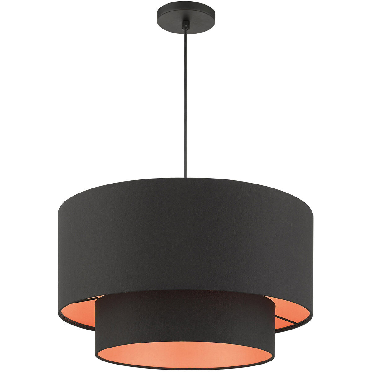 Sentosa 3 Light 20 inch Black Pendant Ceiling Light