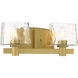 Drysdale 2 Light 14.5 inch Soft Brass Bath Vanity Wall Light