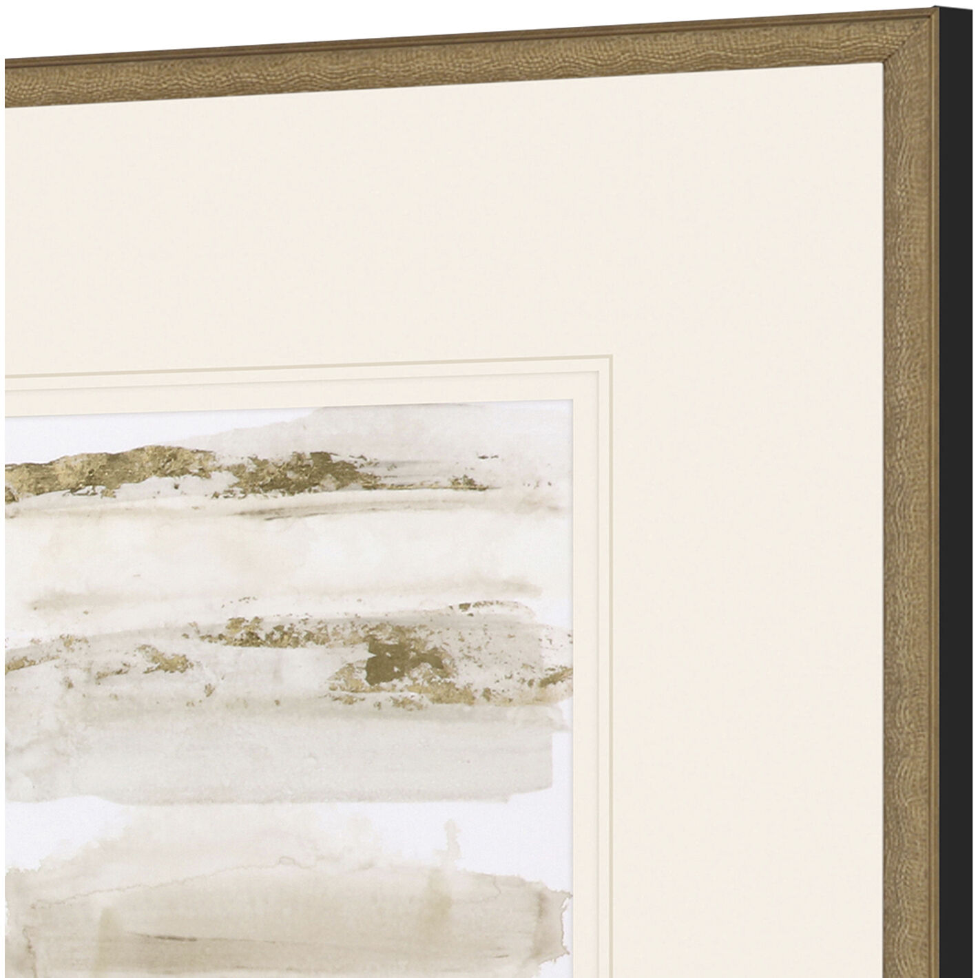 La Torre Metallic and Neutral and Yellow Framed Art, The Studio