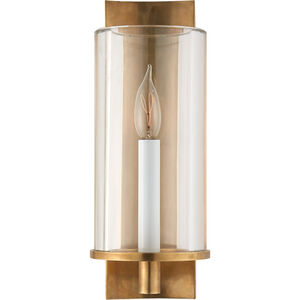 AERIN Deauville2 1 Light 5 inch Hand-Rubbed Antique Brass Single Sconce Wall Light
