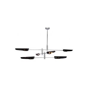 Canada 6 Light 83 inch Chrome Chandelier Ceiling Light