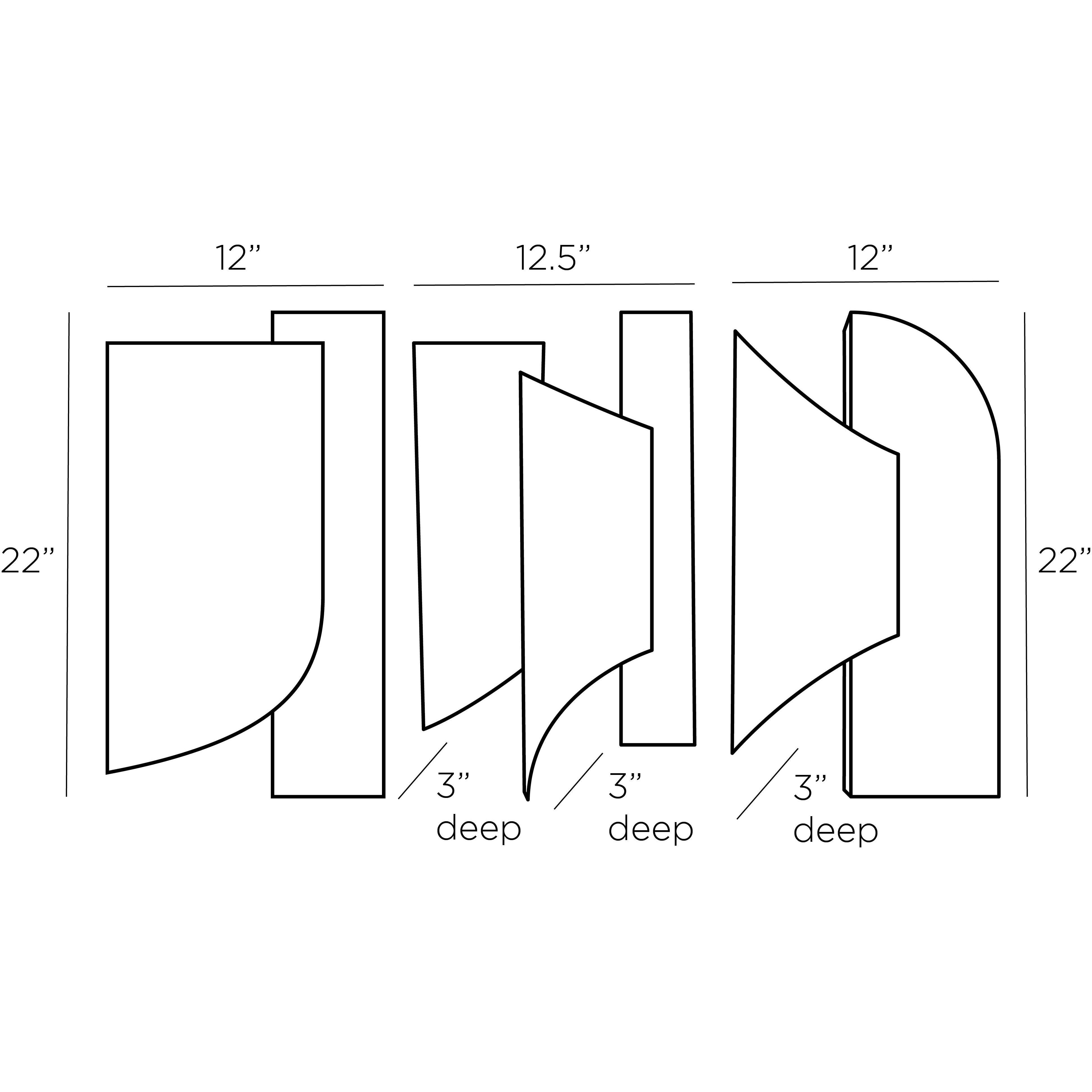 Pierson Whitewash Sandblasted Wall Plaques, Set of 3