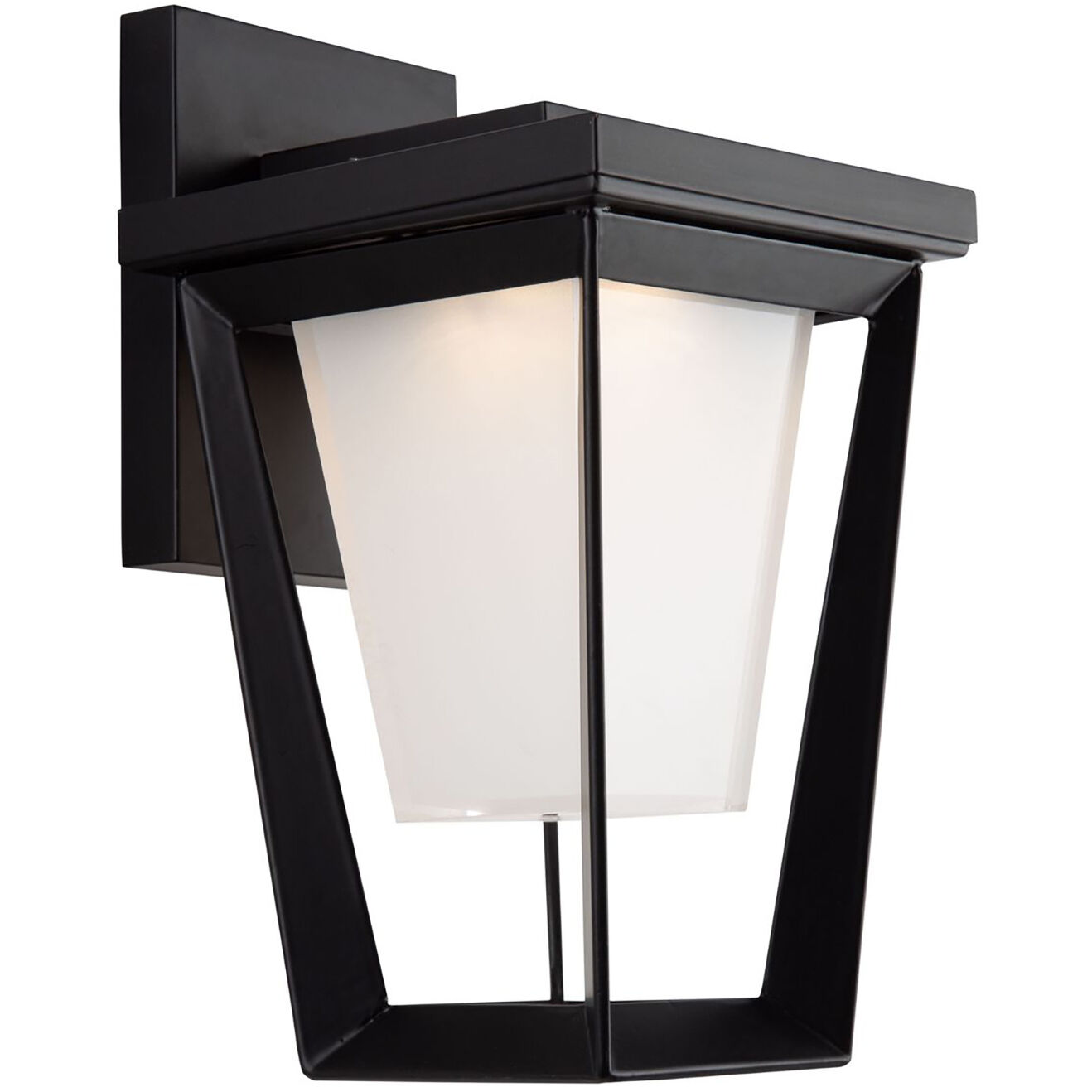 Waterbury LED 9.06 inch Black Outdoor Wall Light, Coach Light