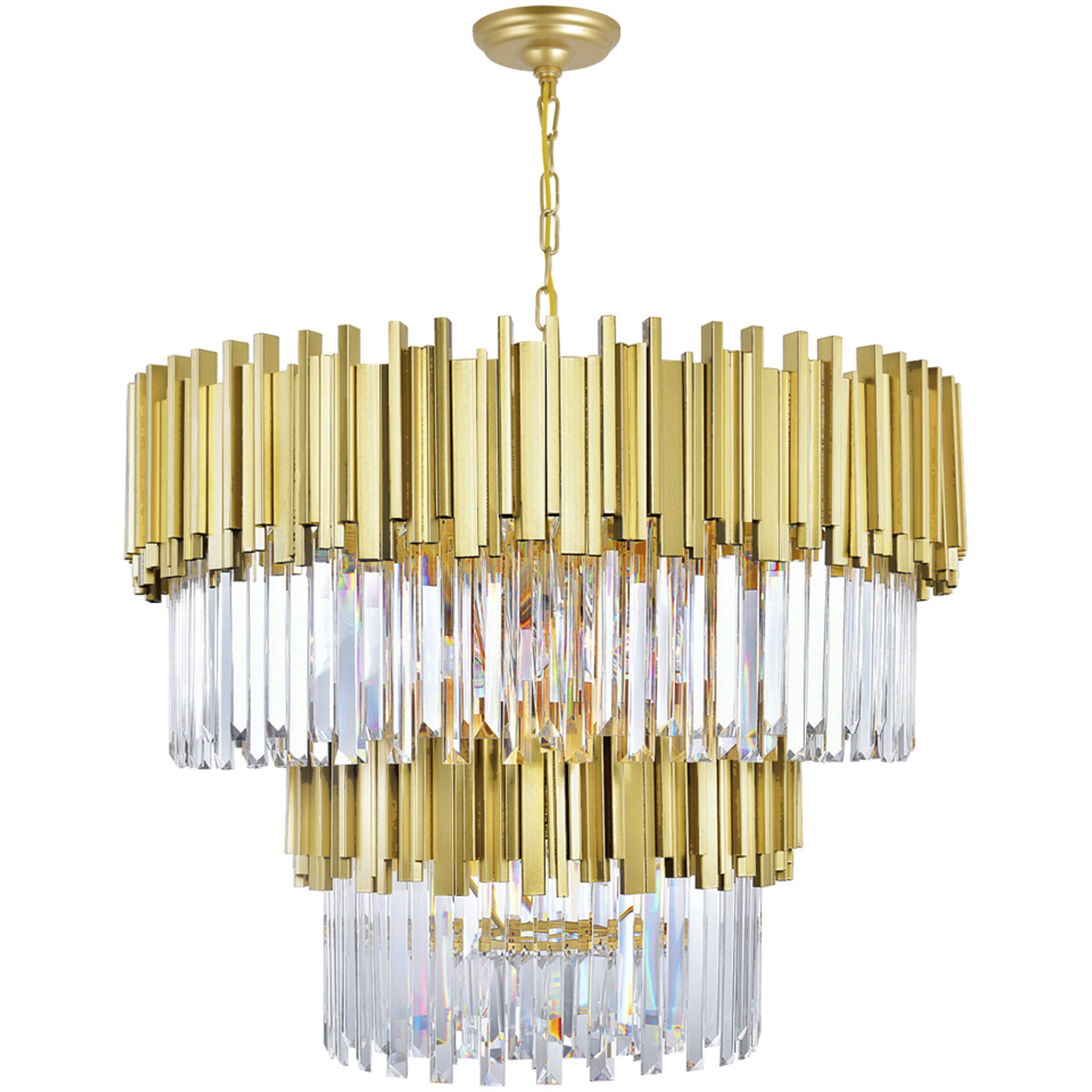 Deco 12 Light 32 inch Medallion Gold Down Chandelier Ceiling Light