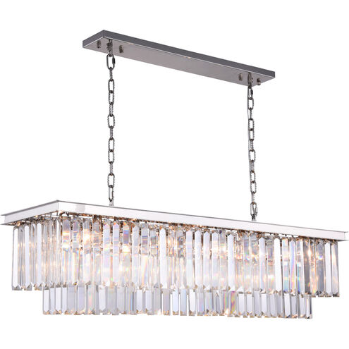 Sydney 12 Light 50 inch Polished Nickel Chandelier Ceiling Light, Urban Classic