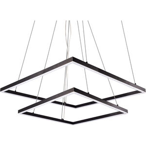 Piazza LED 55 inch Black Pendant Ceiling Light 
