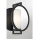 Halin 1 Light 9 inch Sand Coal Black Outdoor Wall Sconce