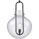 Monica 1 Light 16 inch Matte Black Pendant Ceiling Light
