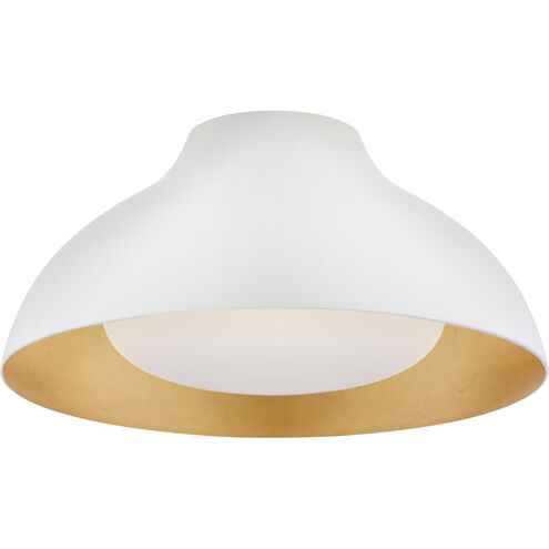AERIN Agnes LED 15 inch Plaster White Flush Mount Ceiling Light