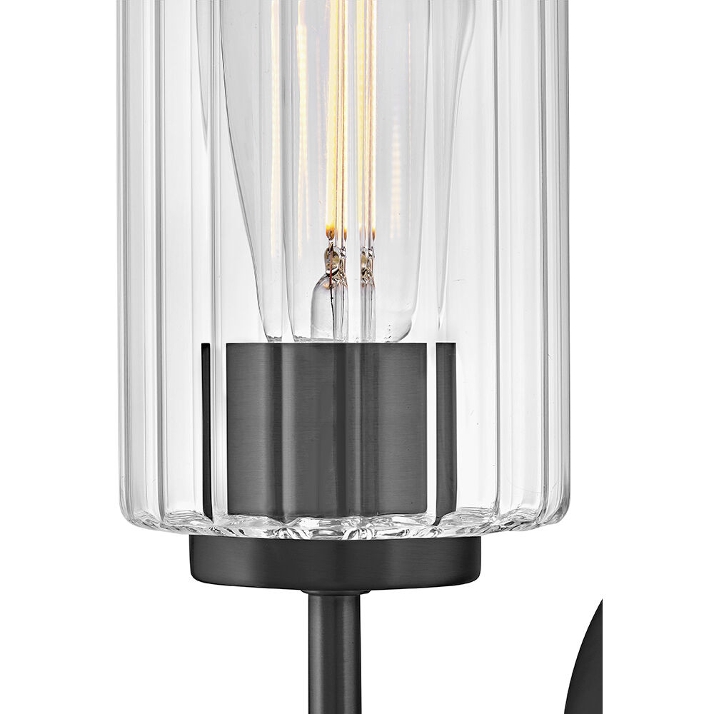 Leta 1 Light 7.5 inch Black Bath Light Wall Light