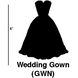 Wedding Gown Copper Cookie Cutter