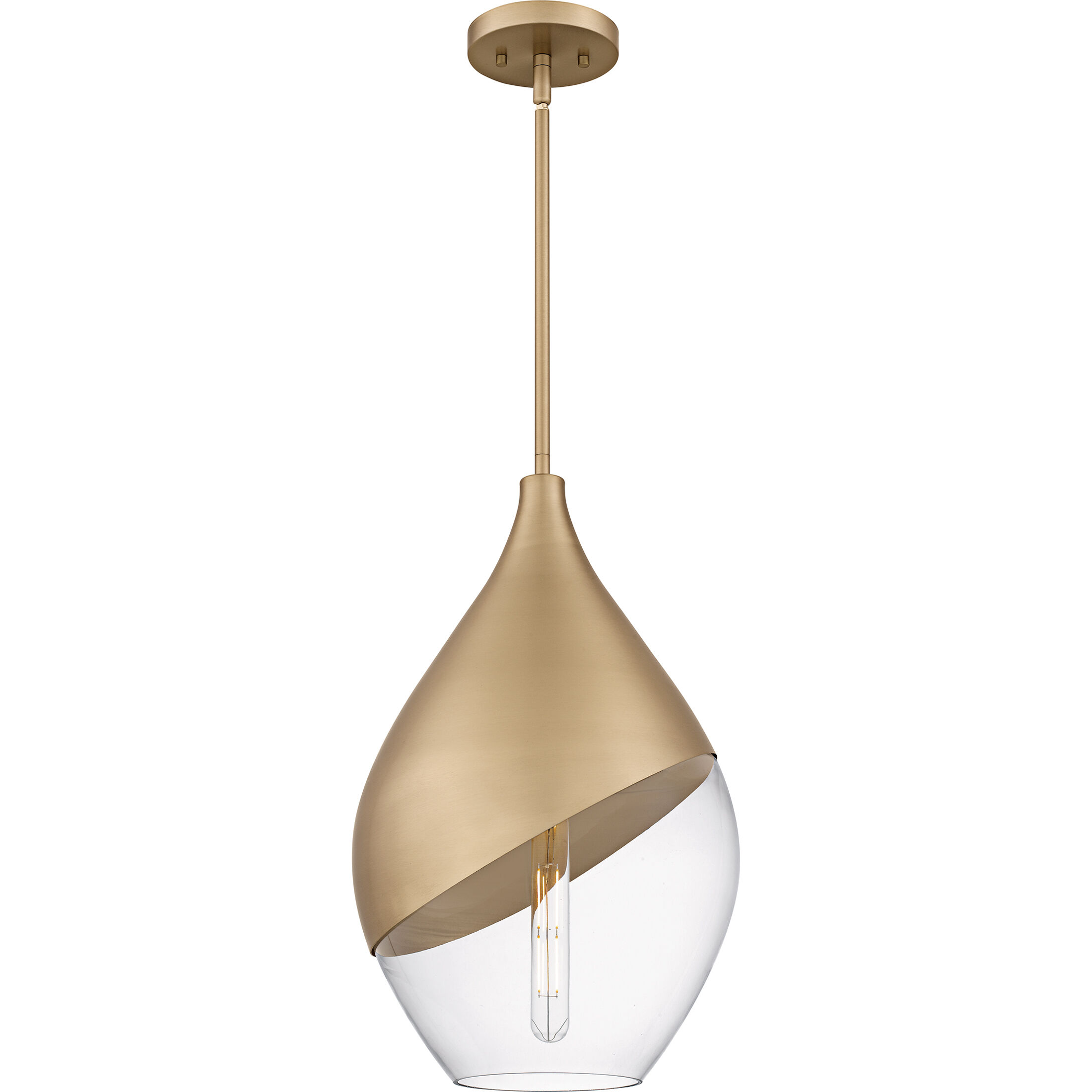 Quoizel Drover 1 Light 12 inch Bronze Gold Pendant Ceiling Light QMP6797BGD - Open Box