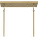 Veil 6 Light 48 inch Legacy Brass Linear Chandelier Ceiling Light
