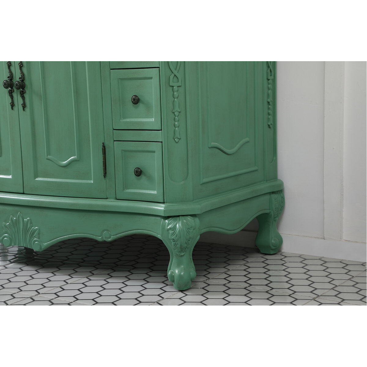 Danville 42 X 21 X 36 inch Vintage Mint Vanity Sink Set