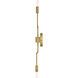 Austen 2 Light 5.25 inch Lacquered Brass Sconce Wall Light