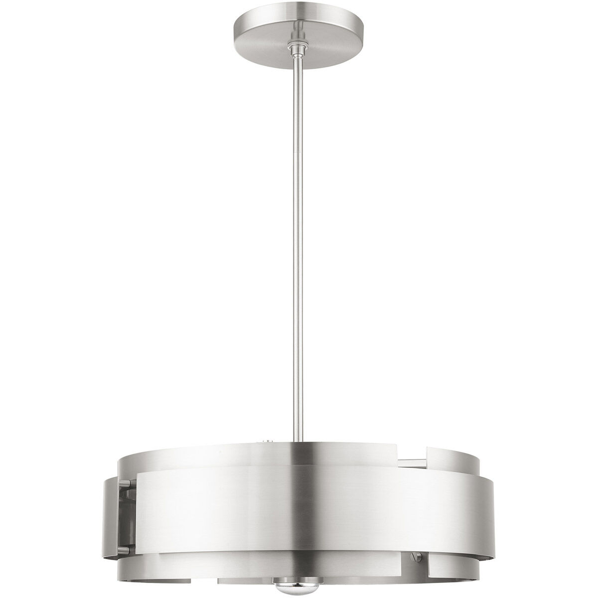 Varick 5 Light 22 inch Brushed Nickel Pendant Chandelier Ceiling Light