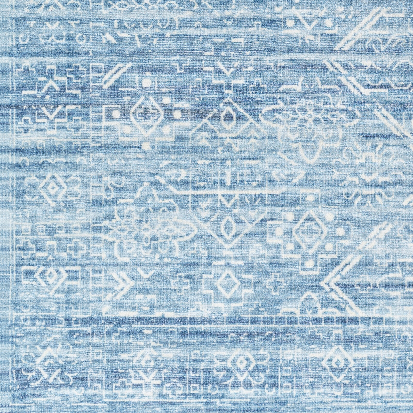Hera 84 X 63 inch Light Blue Rug, Rectangle