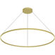Cerchio Pendant Ceiling Light in Brushed Gold