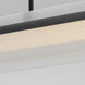 Spectre LED 47.25 inch Black and Natural Aged Brass Linear Pendant Ceiling Light