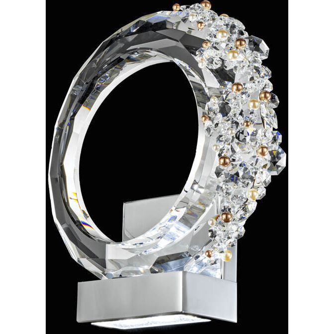 Forever Serenity LED 3.6 inch Polished Chrome ADA Wall Sconce Wall Light, Left Accent