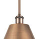 Ballston Cone LED 12 inch Antique Copper Pendant Ceiling Light