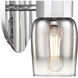 Flame 2 Light 5 inch Chrome Wall Sconce Wall Light