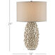 Sugar Cube 29 inch 150 watt Ivory and Brown Table Lamp Portable Light